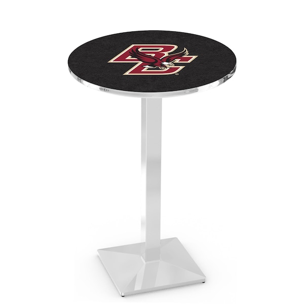 Holland Bar Stool Co 42" Chrome Boston College Pub Table L217C4228BostnC - main